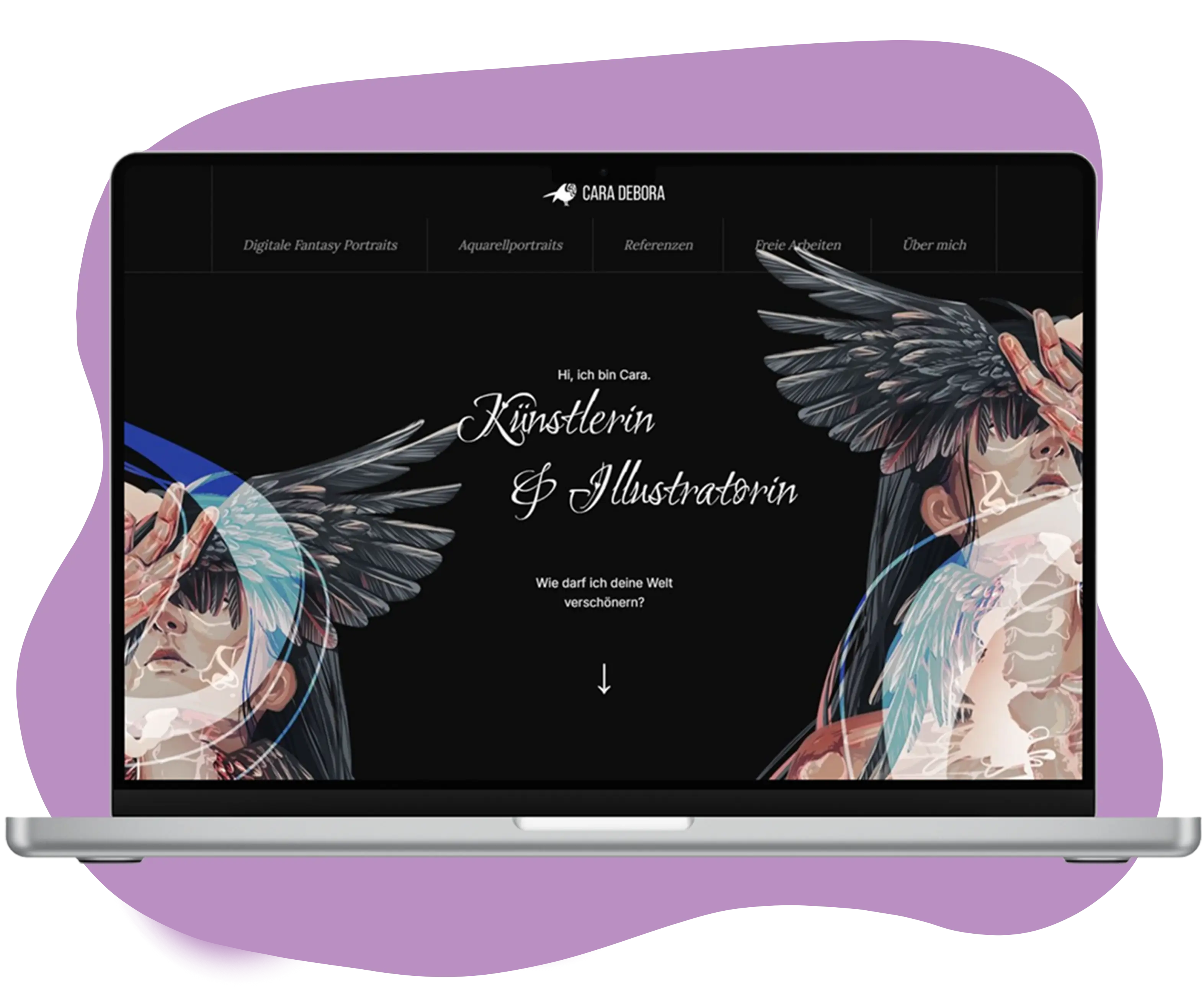 Webdesign für Illustratorin