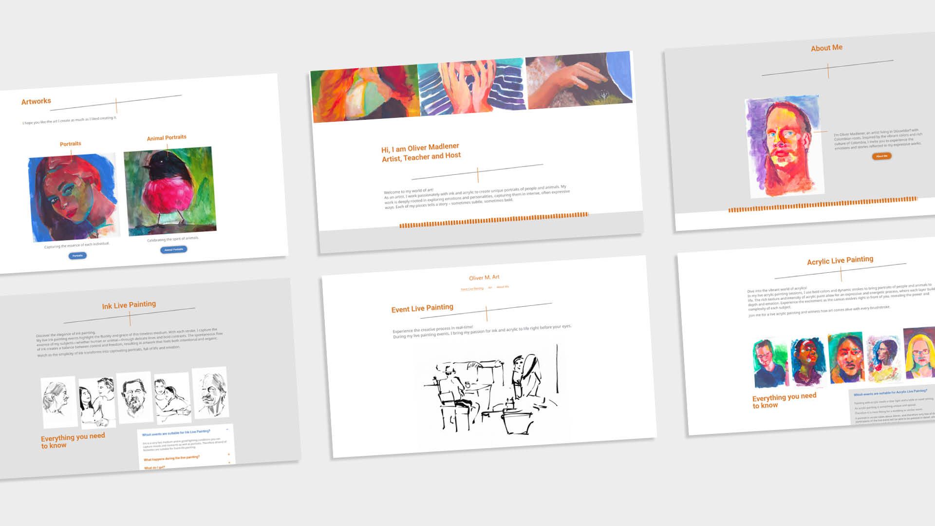Künstler Website Design