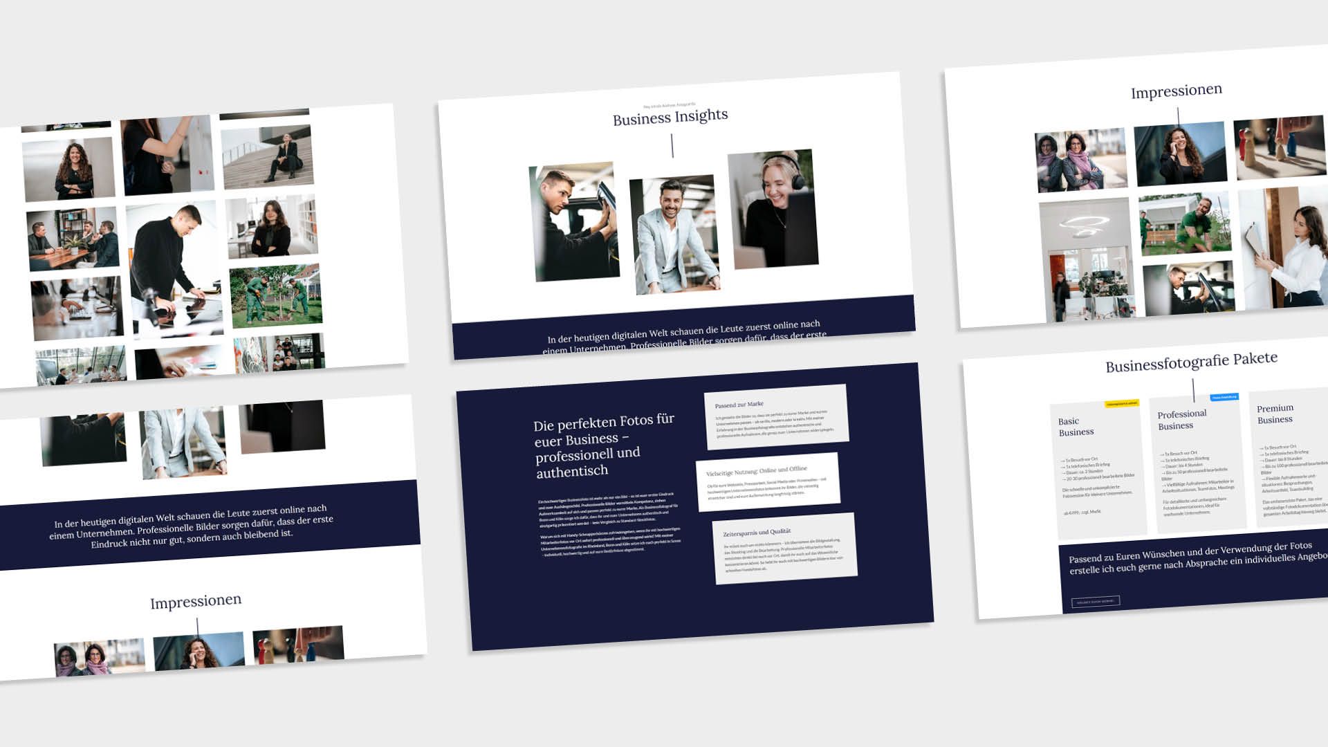 Webdesign Businessfotografie