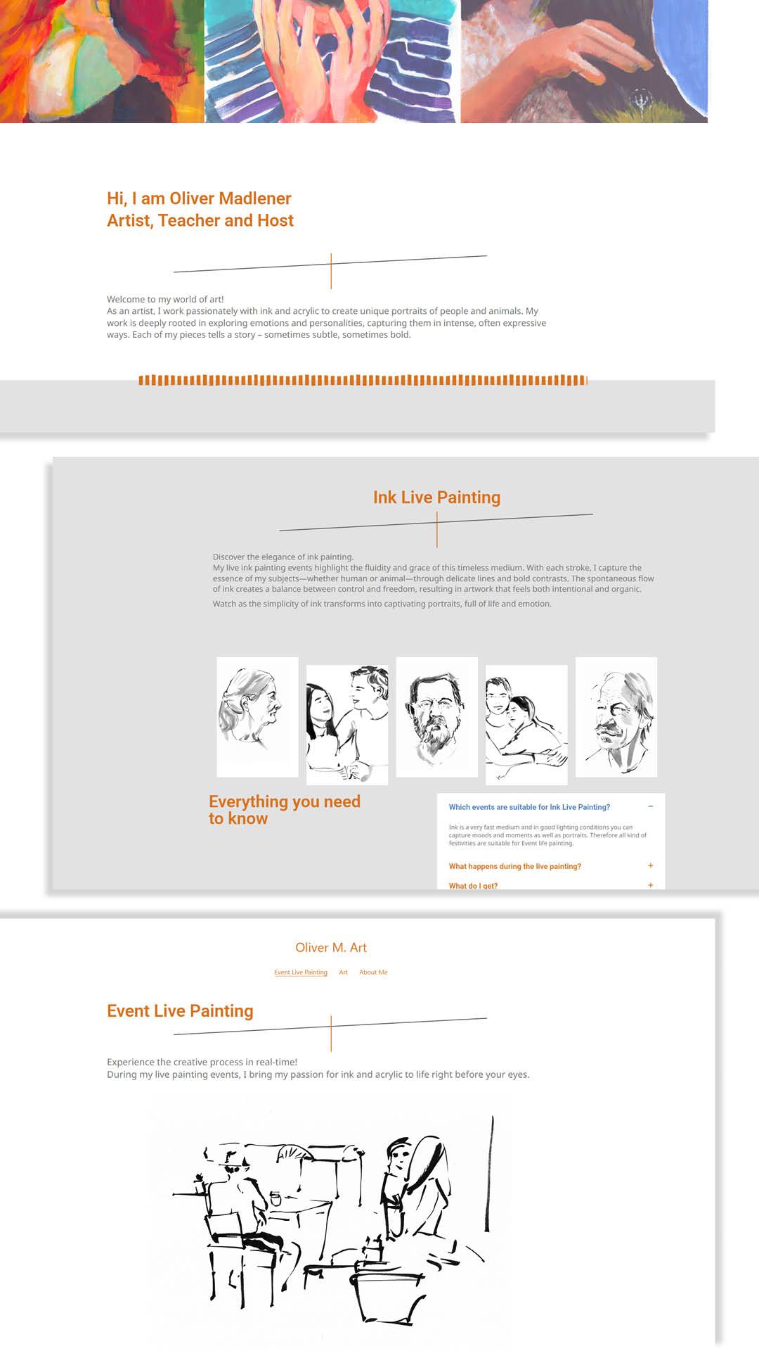 Künstler Website Design